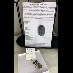 Lava Rock Earrings